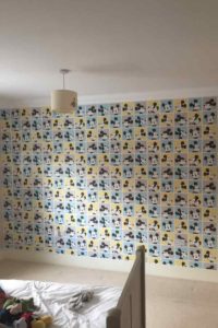 K and M Decorating Pattern Wallpaper Mickey Mouse Finished