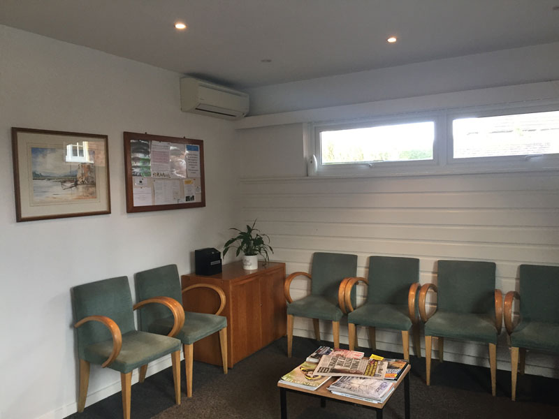 K And M Decorating Dentist Waiting Room Before 1 K And M